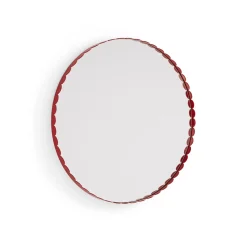 Miroir Arcs Rond - Ø 60 cm - Rouge