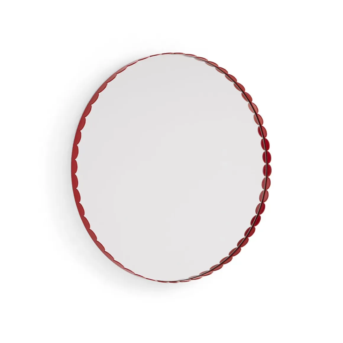 Miroir Arcs Rond - Ø 60 cm - Rouge