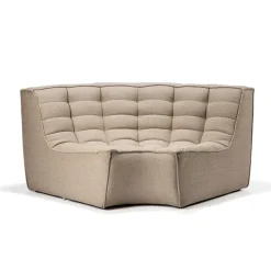Module d'angle arrondi canapé N701 - Beige