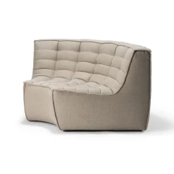 Module d'angle arrondi canapé N701 - Beige