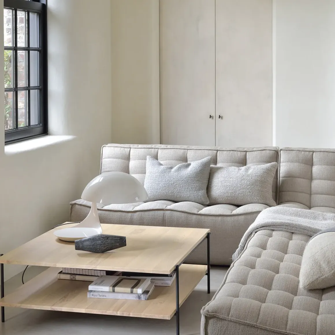 Module d'angle arrondi canapé N701 - Beige