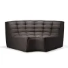 Module d'angle arrondi canapé N701 - Gris foncé