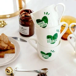 Mug Coeur Mama Love - Vert Sapin