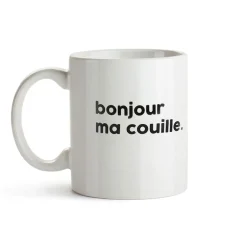 Mug en porcelaine - Bonjour Ma Couille