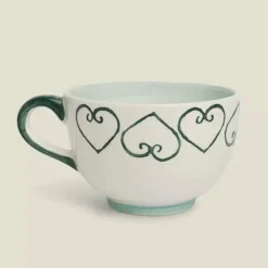 Mug Feel l'amour - Vert/Baby Blue - Ø 16 x 8 cm