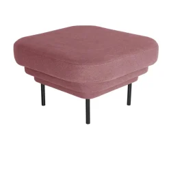 Ottoman Cornice tissu - Rose u0026 métal noir