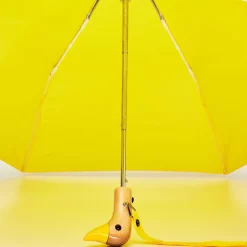 Parapluie à manche Tête de Canard - Jaune