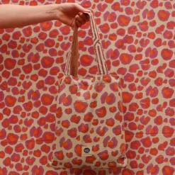 Plaid + Tote-bag Pink Léopard