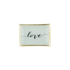 Plateau Rectangle M - Love - Blanc - 10 x 14,2 cm