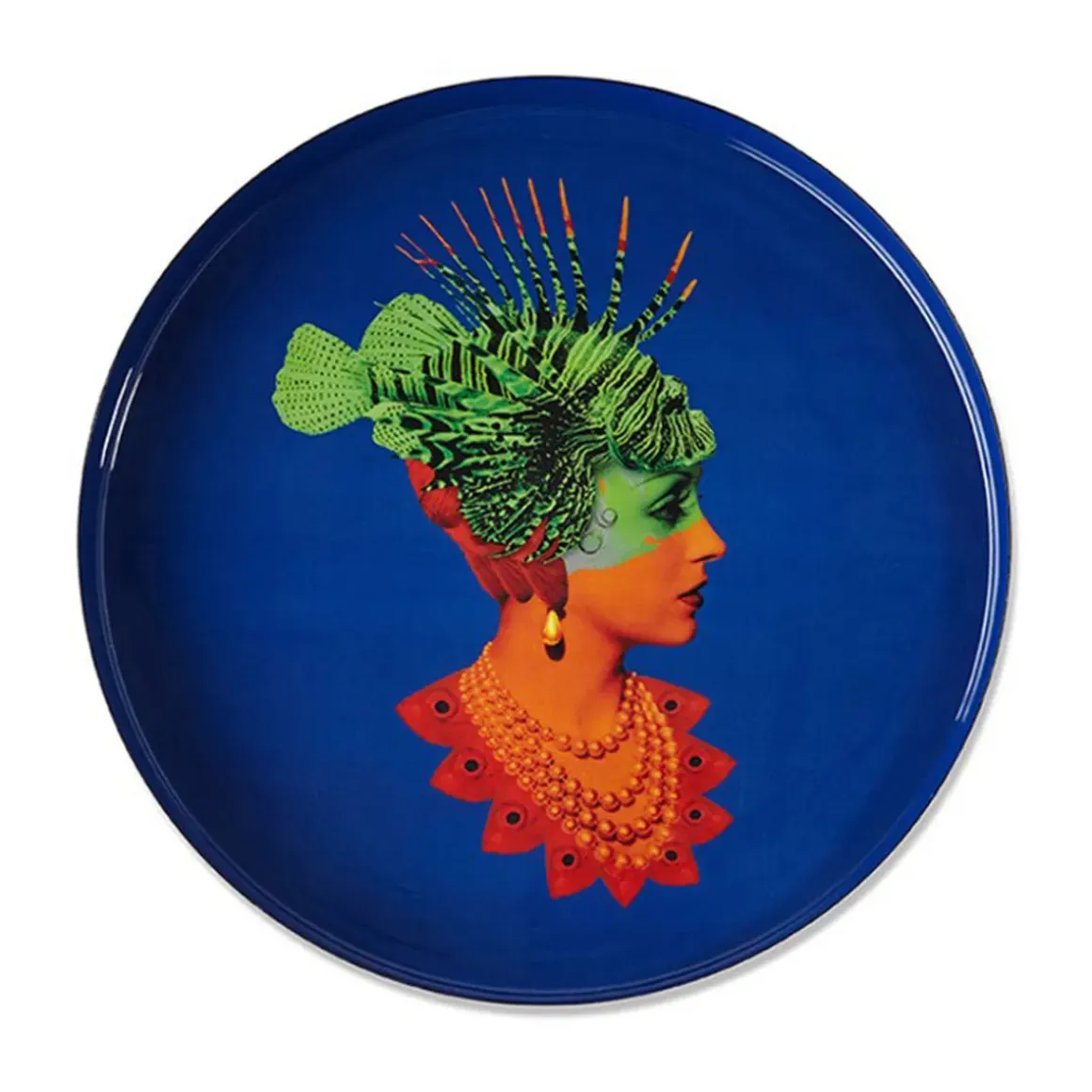 Plateau rond Rascaqueen en fer - Ø 33 cm