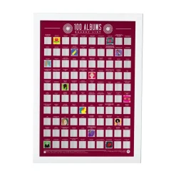 Poster à gratter 100 Albums