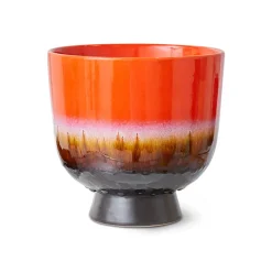 Pot de fleurs retro - Ø 20.5 cm - Rouge Cerise
