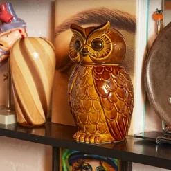 Pot Hibou en Céramique Roasted - 16.5 x 16.2 x 8.5 cm