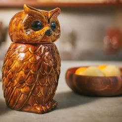 Pot Hibou en Céramique Roasted - 16.5 x 16.2 x 8.5 cm