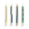 Set de 4 Bougies Pattern - Cream u0026 Dark