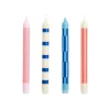 Set de 4 Bougies Rose/Rouge/Bleu
