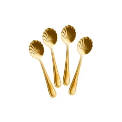 Set de 4 cuillères à dessert en acier inoxydable