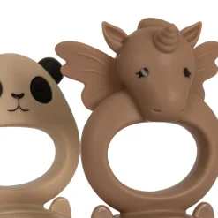 Set de 2 Grignoteuses Licorne et Panda - Shell/Blush