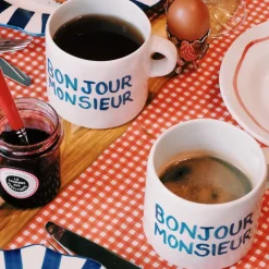Set de 2 Mugs Bonjour Madame u0026 Bonjour Monsieur
