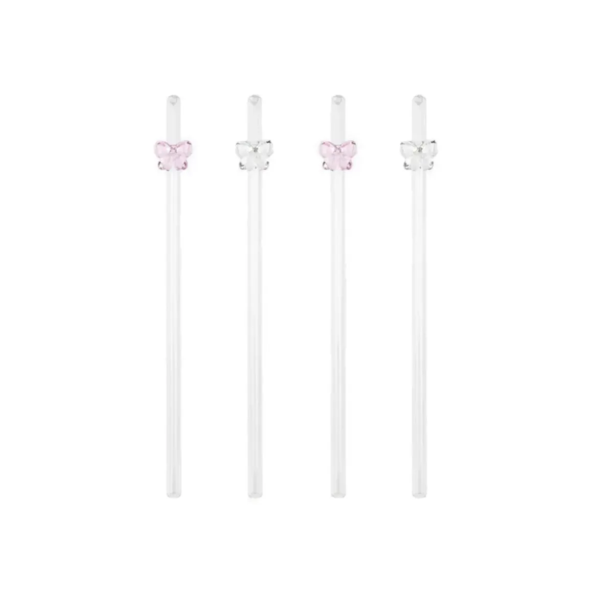 Set de 4 Pailles Bow