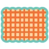 Set de table Biscotti à Carreaux - 38 cm x 48 cm - Rouge u0026 Bleu