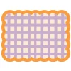 Set de table Biscotti à Carreaux - 38 cm x 48 cm - Lilas u0026 Orange