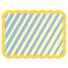 Set de table Biscotti à Rayures - 38 cm x 48 cm - Bleu u0026 Jaune