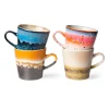 Set de 4 Tasses Americano 70's Pegasus en céramique