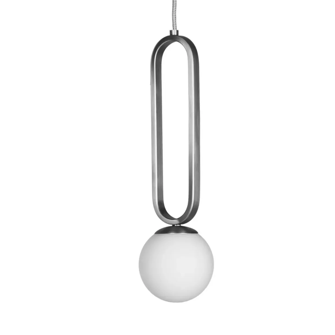 Suspension Cime Argent Globe 12 cm