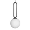 Suspension Cime Argent Globe 20 cm