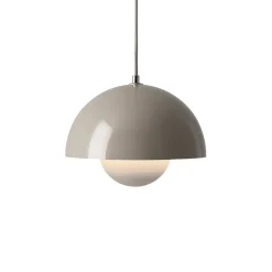 Suspension Flowerpot VP1 by Verner Panton - Gris beige