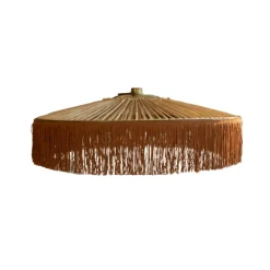 Suspension Parasol Franges - Ø 70 cm - Marron