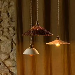 Suspension Yvonne En Dentelle Terre Mêlée