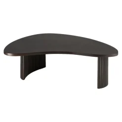 Table basse Boomerang en acajou L 125 x l 75 - Marron