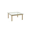 Table basse Kofi Chêne Massif u0026 Verre Clair - l 80 x L 80 x h 36 cm