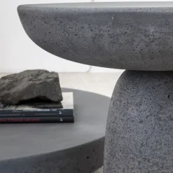 Table basse Olo - Ø 100 x h 15 cm - Anthracite