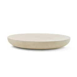 Table basse Olo - Ø 100 x h 15 cm - Ivoire