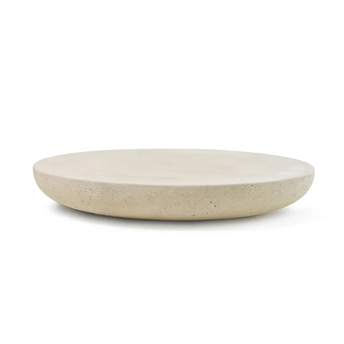 Table basse Olo - Ø 100 x h 15 cm - Ivoire