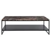 Table basse stone en marbre - Marron
