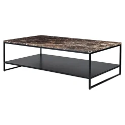 Table basse stone en marbre - Marron