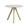 Table CPH20 Ronde Chêne clair huilé u0026 Linoleum - Crème