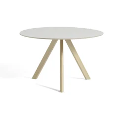 Table CPH20 Ronde Chêne huilé mat u0026 Linoleum - Crème