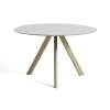 Table CPH20 Ronde Chêne u0026 Linoleum - Crème