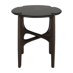 Table d'appoint Polished Imperfect en acajou - Marron