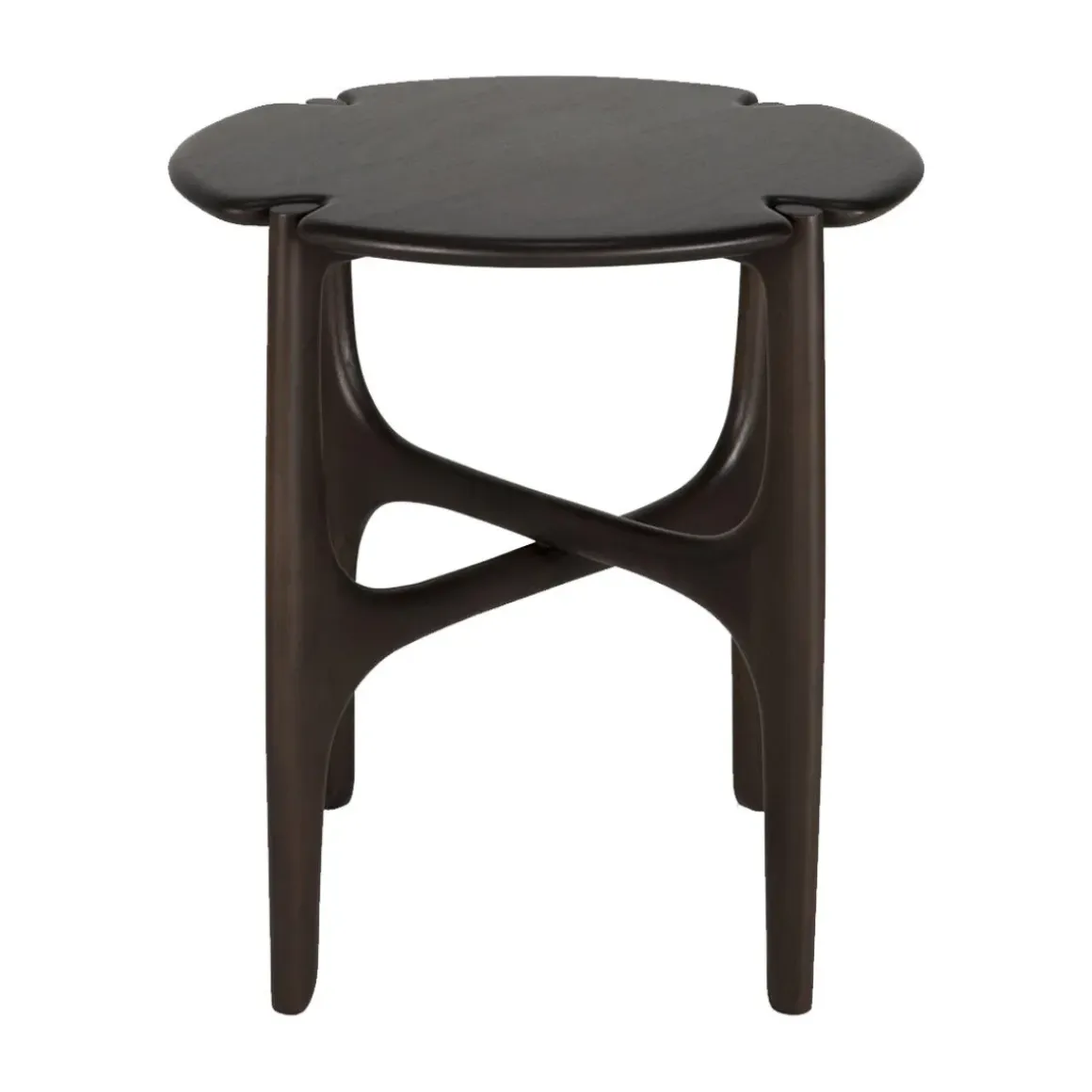 Table d'appoint Polished Imperfect en acajou - Marron