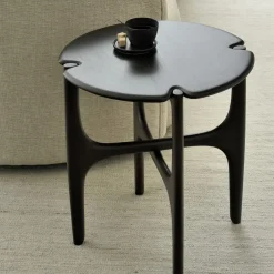 Table d'appoint Polished Imperfect en acajou - Marron