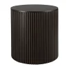 Table d'appoint ronde Roller Max en acajou - Marron