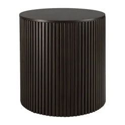 Table d'appoint ronde Roller Max en acajou - Marron