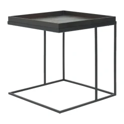 Table d'appoint Square en métal - Noir