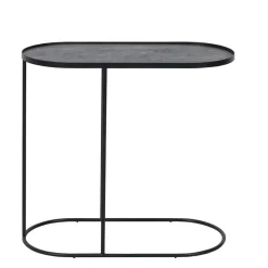Table à plateau Oblong en métal et bois - L 69 cm
